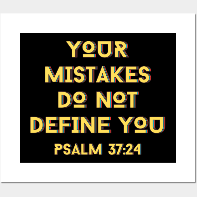 Your Mistakes Do Not Define You | Christian Typography Wall Art by All Things Gospel